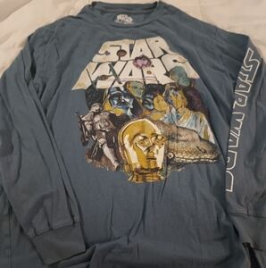 Star Wars Graphic Long Sleeve Shirt - Blue